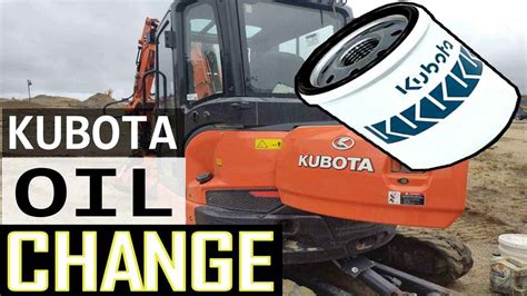 kubota mini excavator add engine oil|kubota mini oil filter replacement.